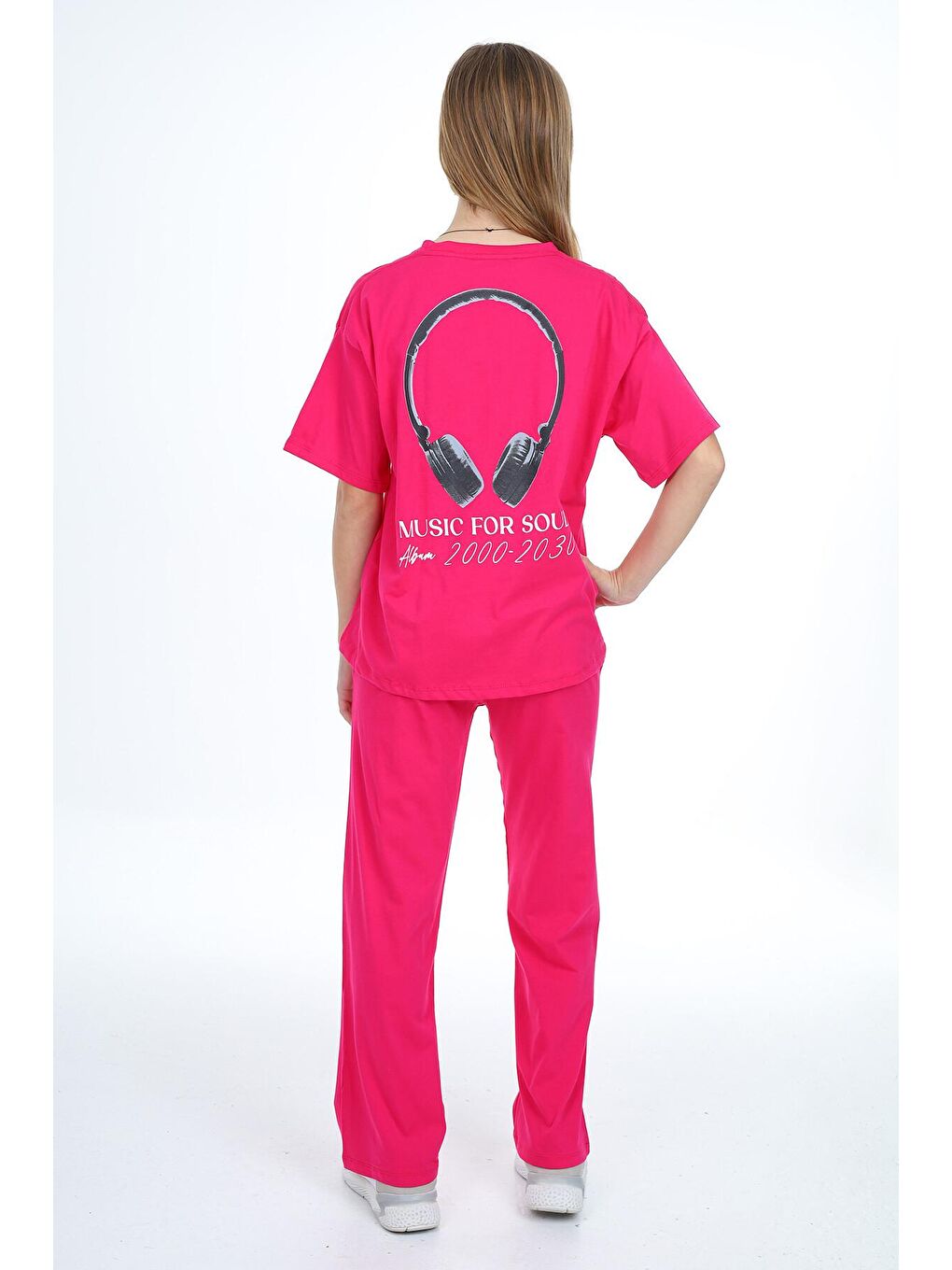 Pembe Music Yazı Baskılı Kız Çocuk Takım 17895-3