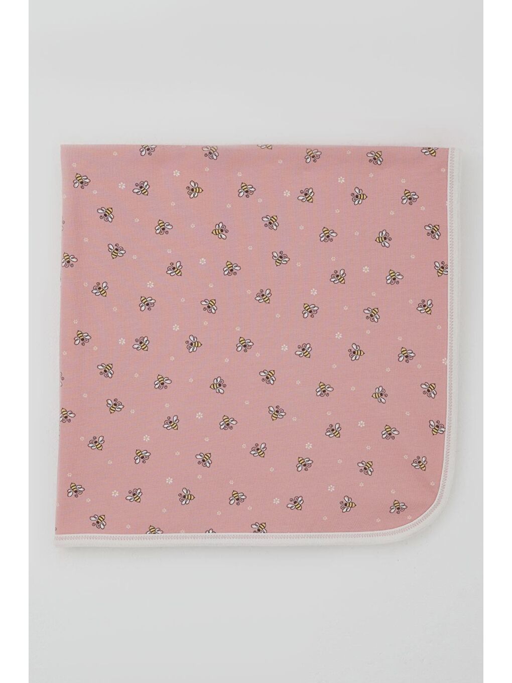 Pembe Yenidoğan Bebek Battaniyesi Sevimli Arıcıklar Gülkurusu (78 X 88 Cm)