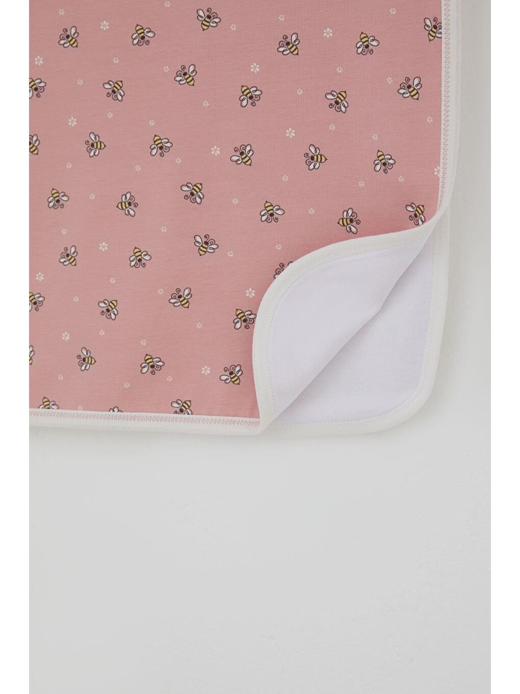 Pembe Yenidoğan Bebek Battaniyesi Sevimli Arıcıklar Gülkurusu (78 X 88 Cm)-2