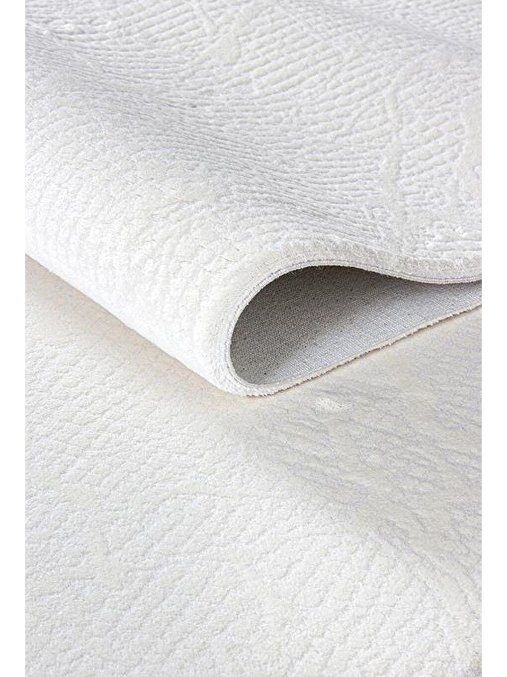 Beyaz Konfor Diva 9507 Akrilik Dokuma Halı Salon Oturma Odası Halısı-80x150-1