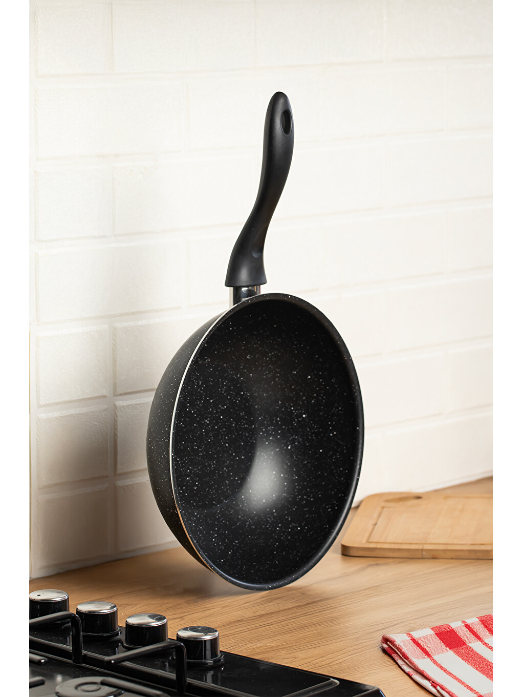 579.0111 Granit Wok Tava 26cm Siyah-1