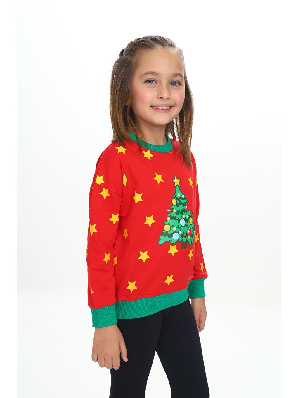 Toontoykids Kırmızı Kız Çocuk Baskılı Sweatshirt - 2