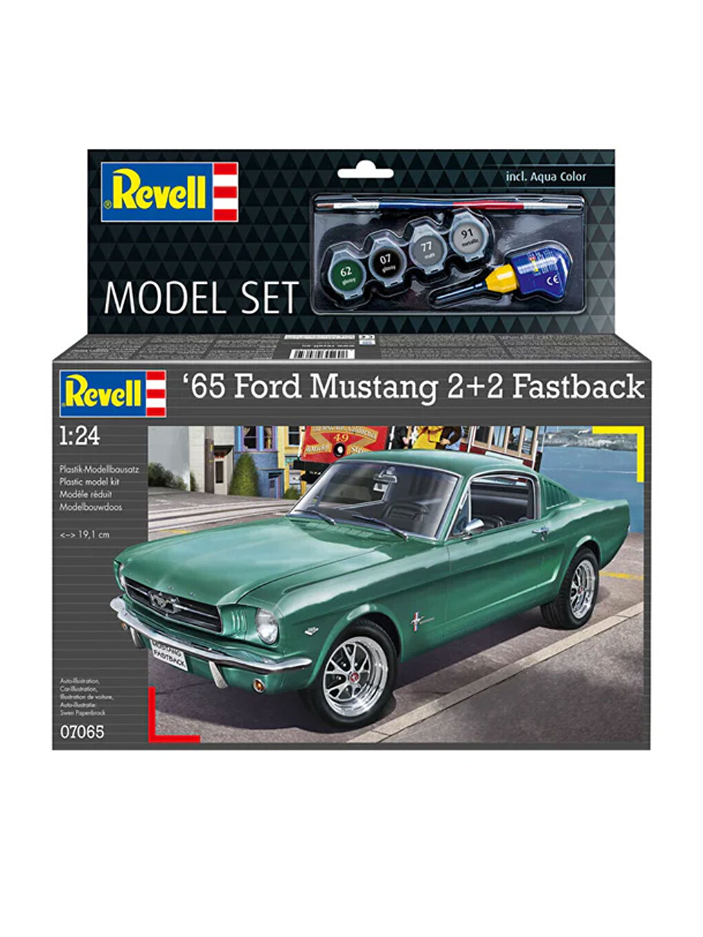 Model Set Araba 1965 Ford Mustang 2+2 Fastback 67065-5