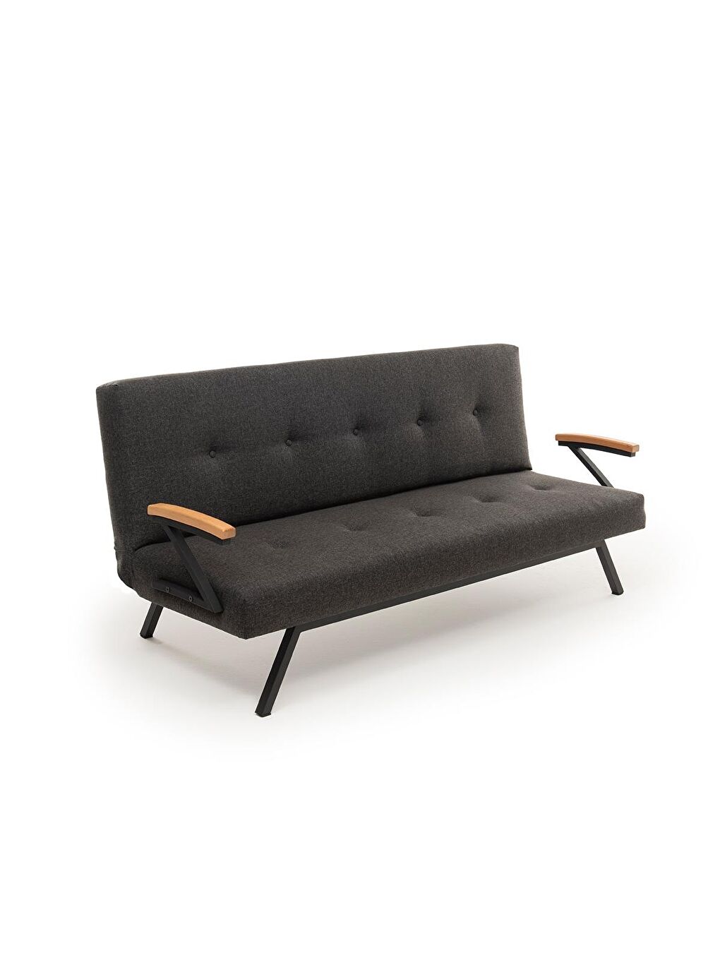 Zven Üçlü Yataklı Koltuk - Keten Koyu Gri-5