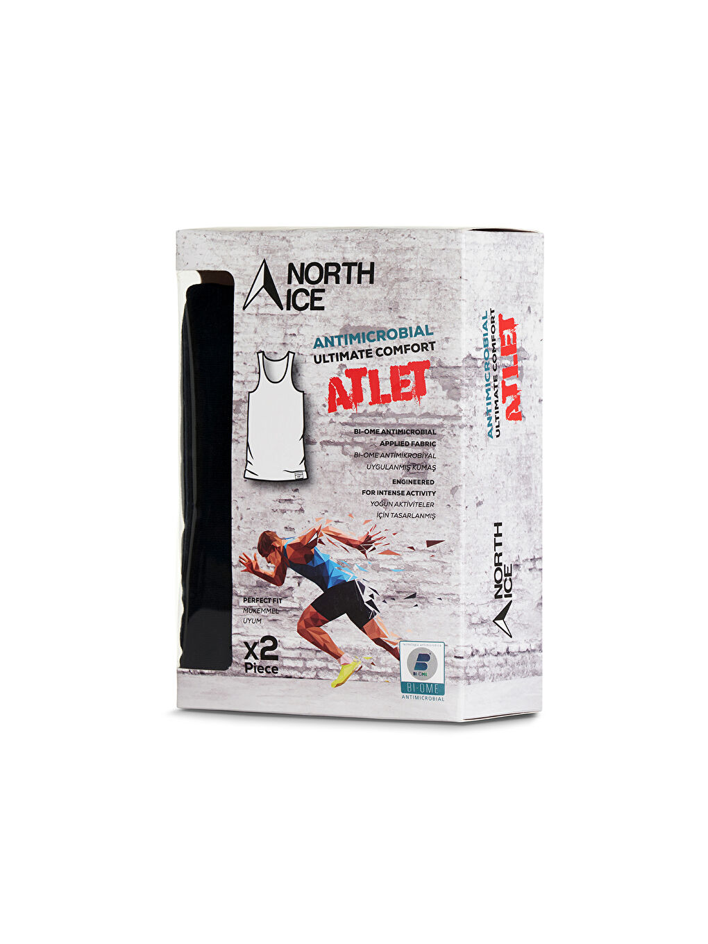 Siyah North Ice 2li paket Atlet SİYAH-4