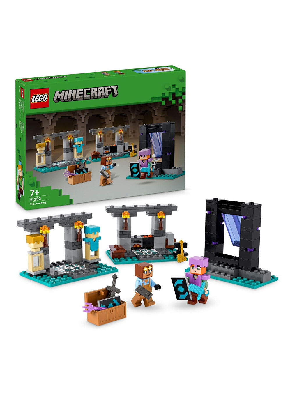 Lego Renksiz Minecraft Cephanelik 21252