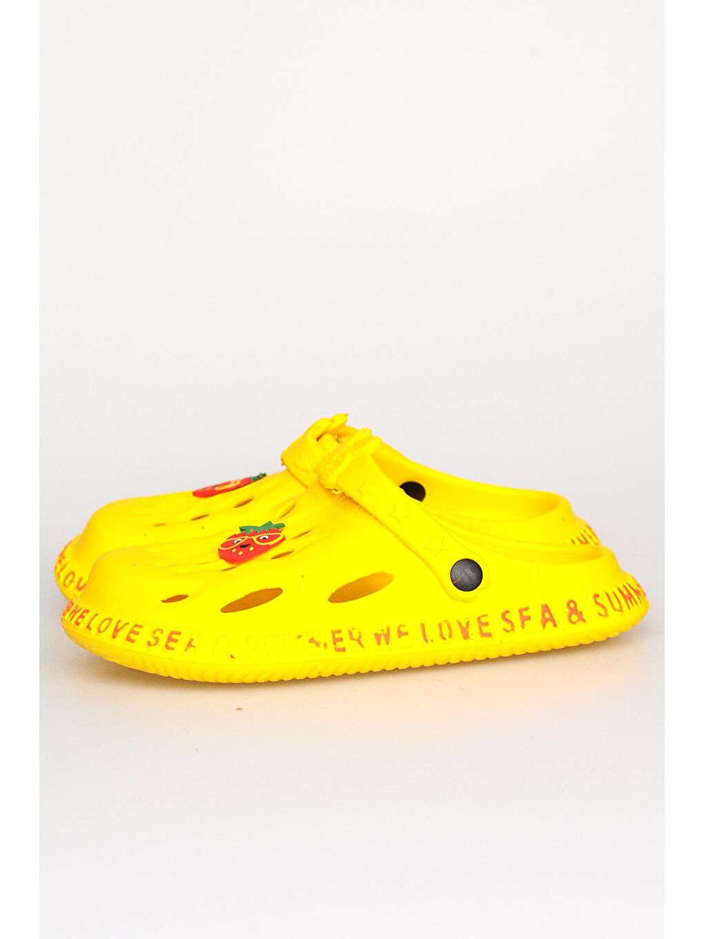 Sarı Kaymaz Anatomik Taban Maskotlu Çocuk Sandalet 001-215-22