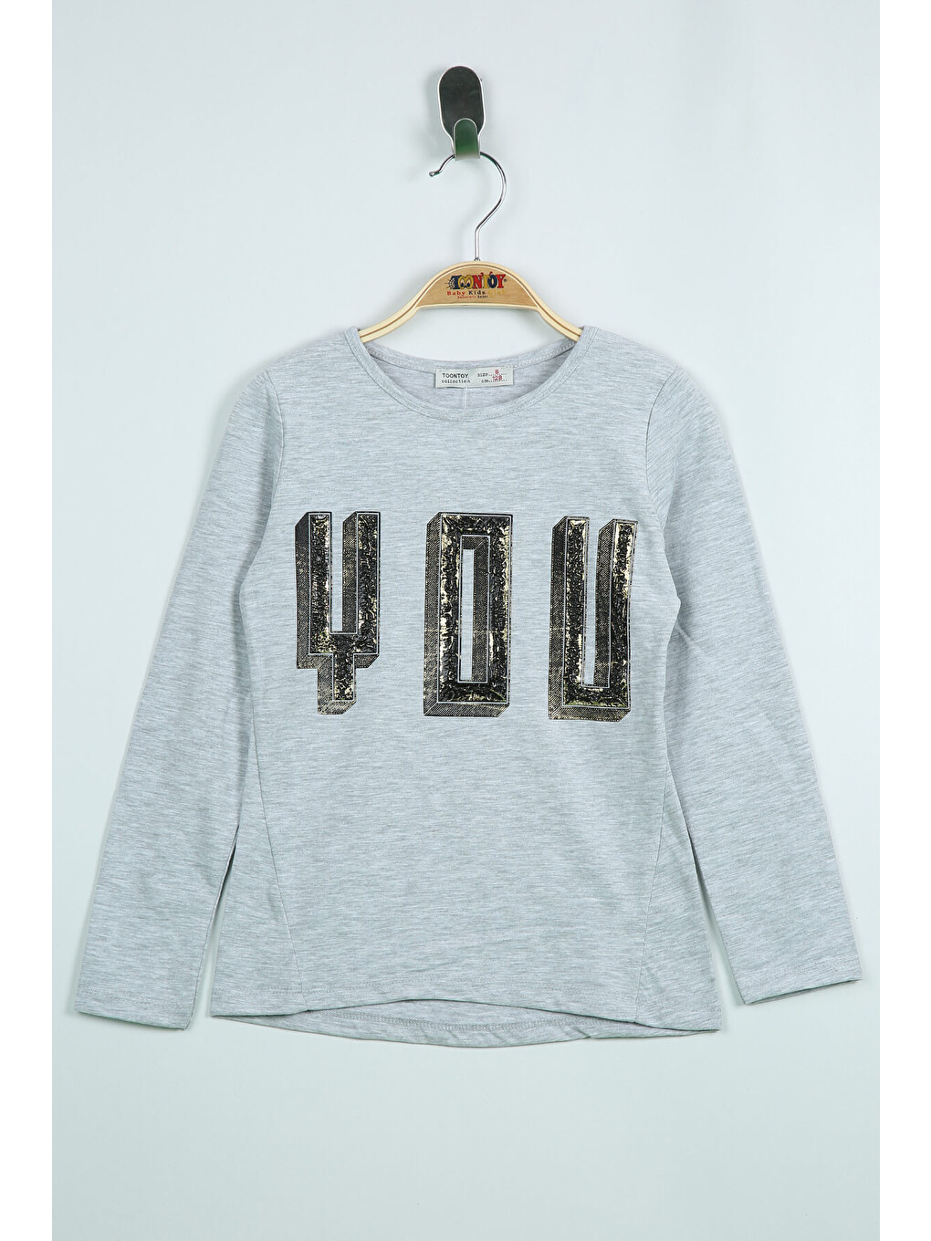Gri Kız Çocuk Sweatshırt