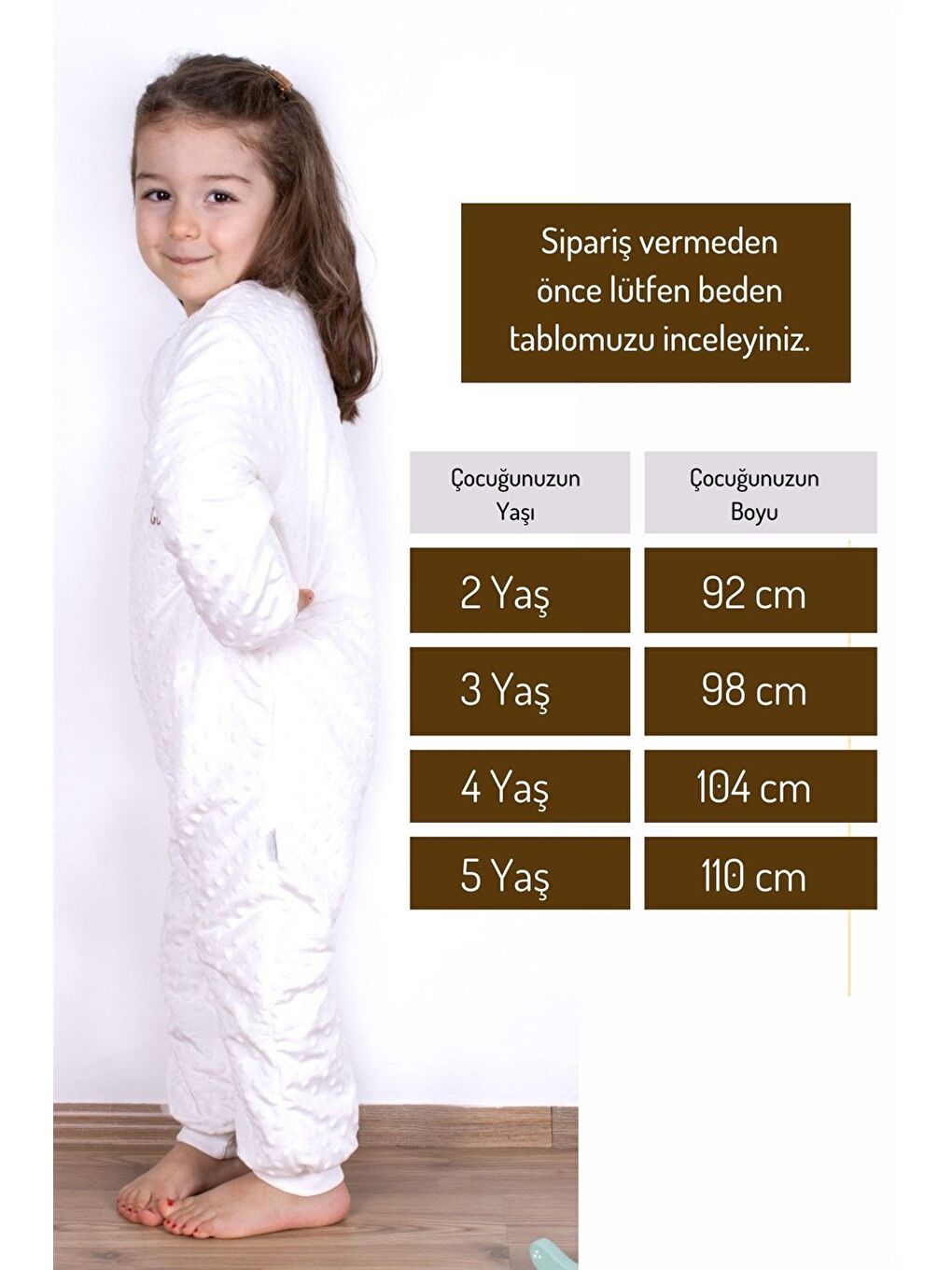 Cantoy Ekru Kız Erkek Çocuk Bebek Uyku Tulumu 2.0 Tog Premium Kalite - 1