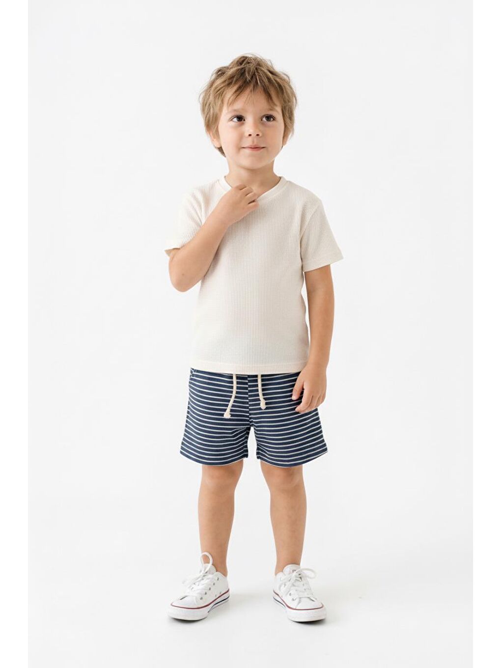 İndigo Erkek Çocuk Şort Tişört 2li Takım-3