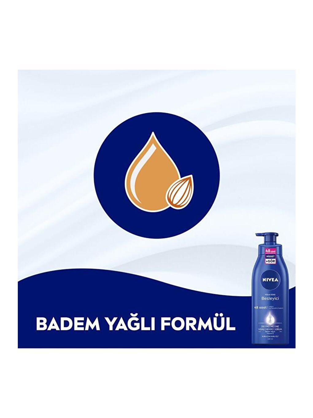 NIVEA Şeffaf Besleyici Vücut Sütü, 48 Saat Ne mlendirme, Kuru & Çok Kuru Ciltler Vücut Losyonu 400 mlx2Adet - 3