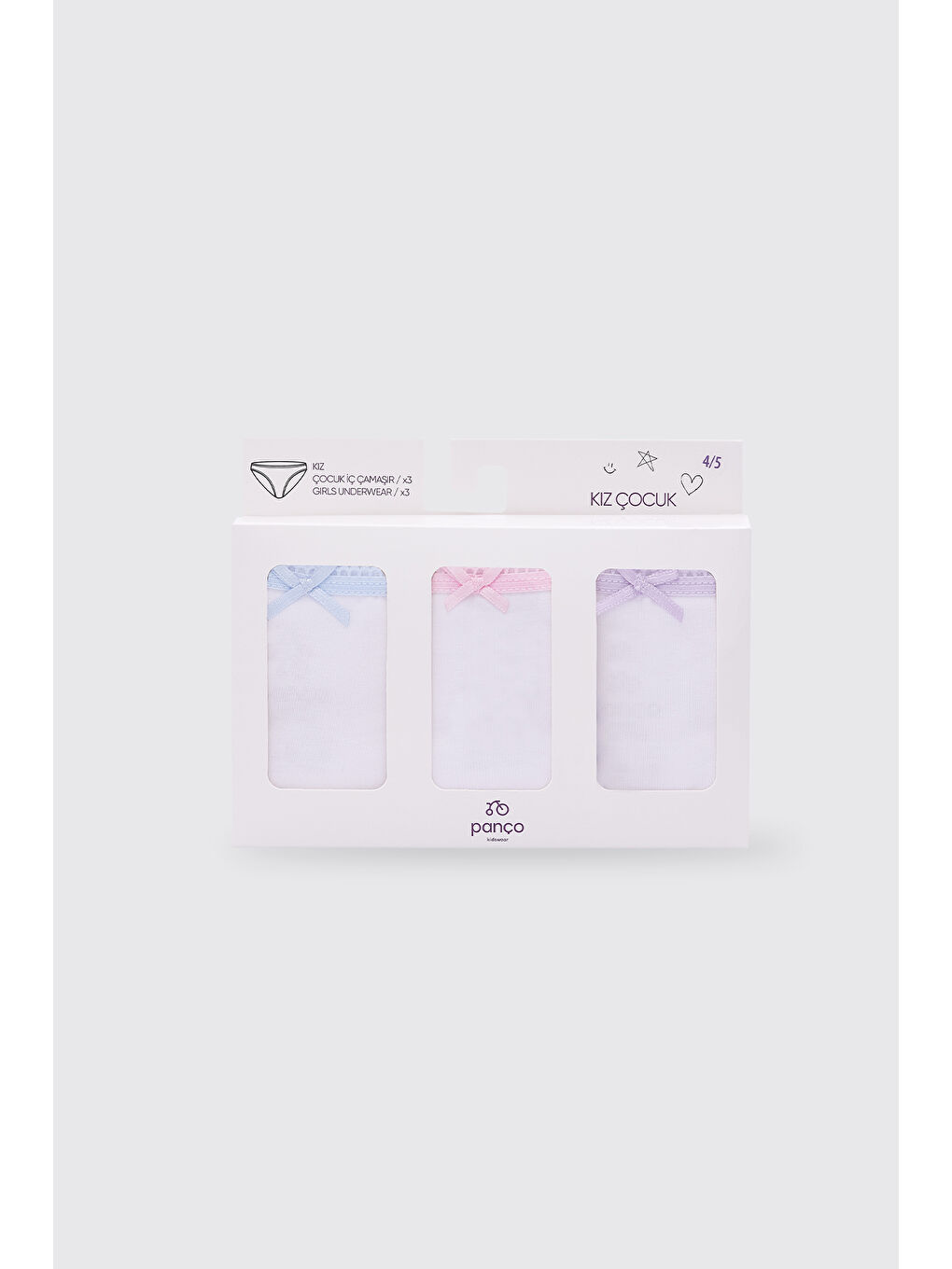 Karışık Kız Çocuk Multi 3'lü Slip Set-2
