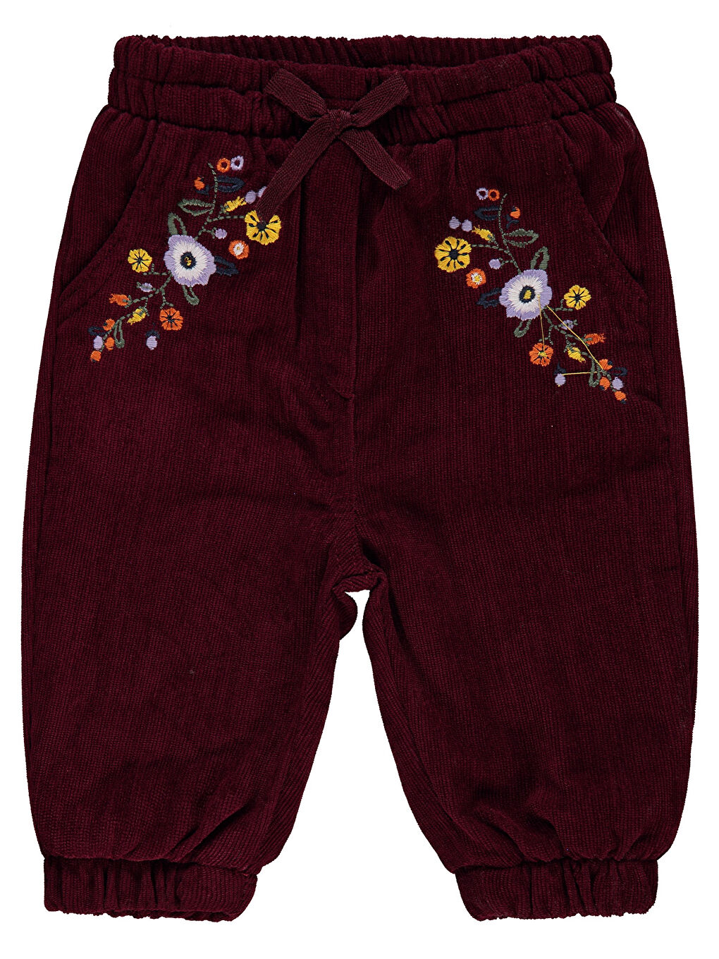 Civil Bordo Kız Bebek Pantolon 6-18 Ay Bordo