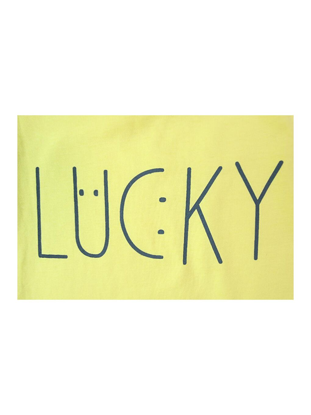 Sarı Erkek Bebek Lucky Baskılı Kısa Kollu Şortlu Alt Üst Takım-7