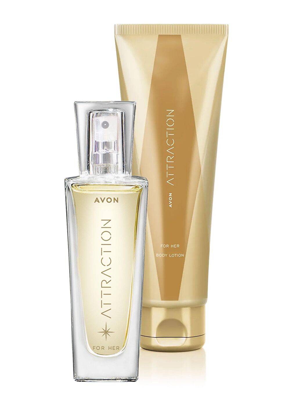 AVON Renksiz Attraction Kadın Parfüm 30 Ml. ve Vücut Losyonu Paketi