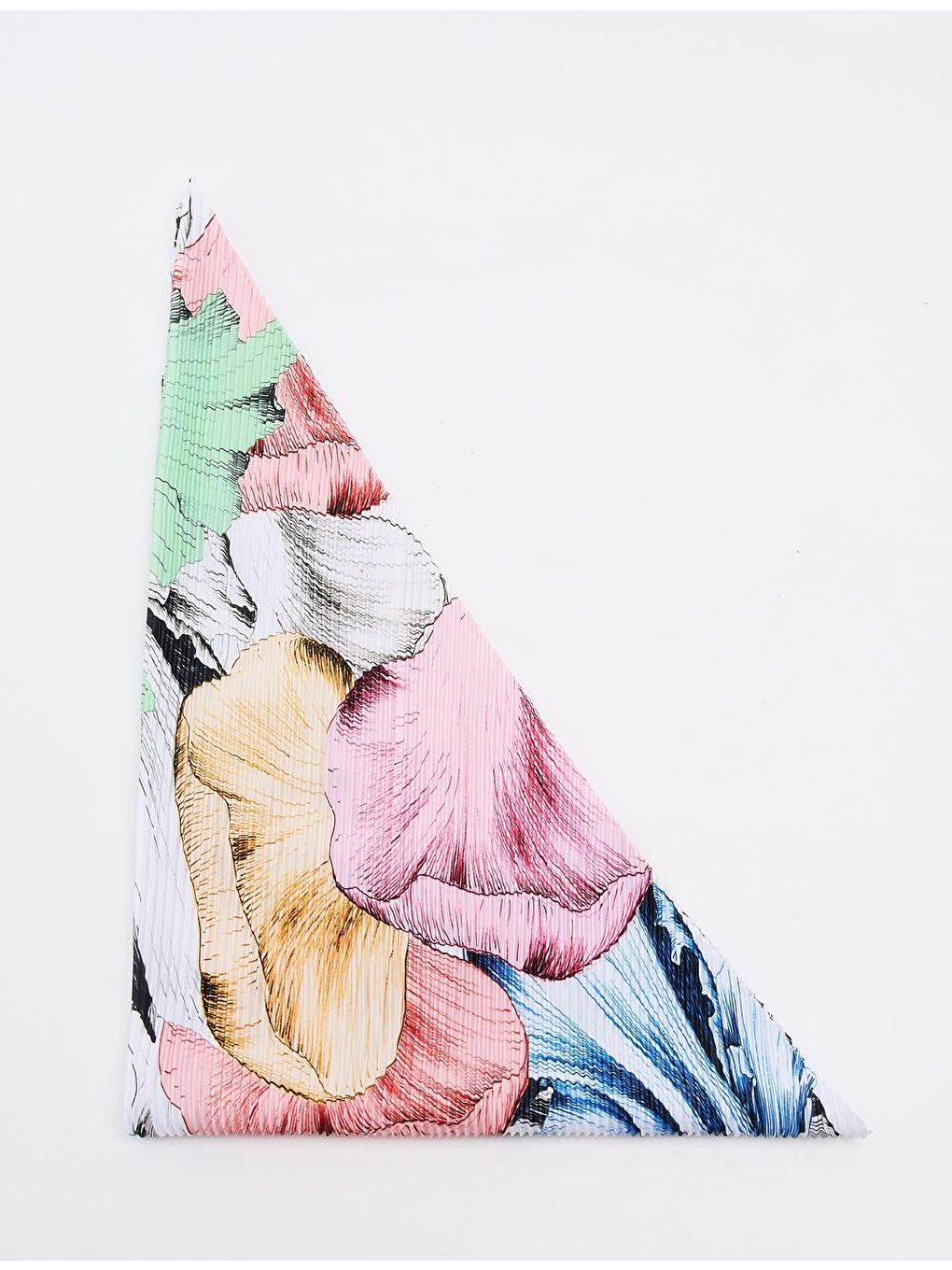 Karışık Desenli Piliseli Fular-1