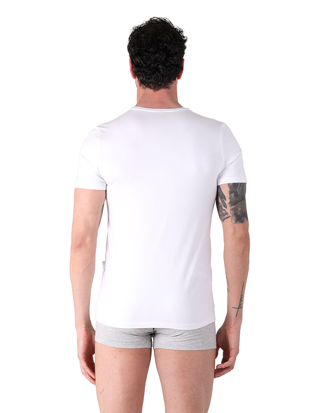 Beyaz North Ice Bisiklet Yaka Tshirt BEYAZ-5