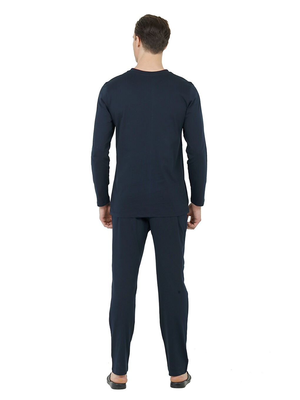 Lacivert Ds Damat Regular Fit Pamuk Pijama Takımı K.LACİVERT-1