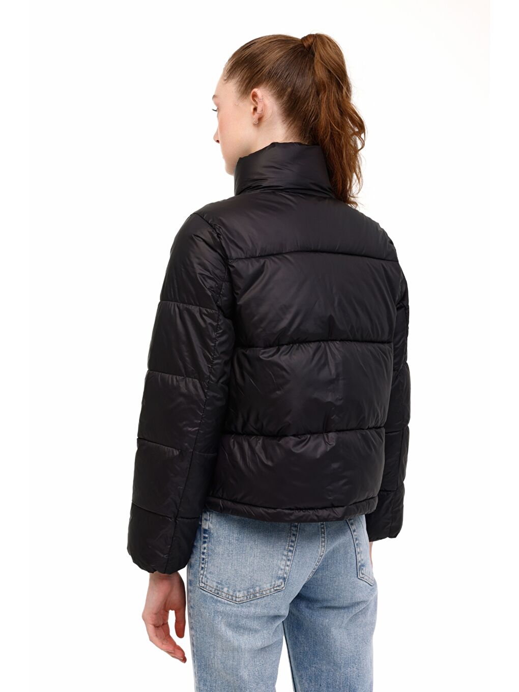 WL CANDACE 2GF723 4PR Siyah Kadın Kısa Kaban-1