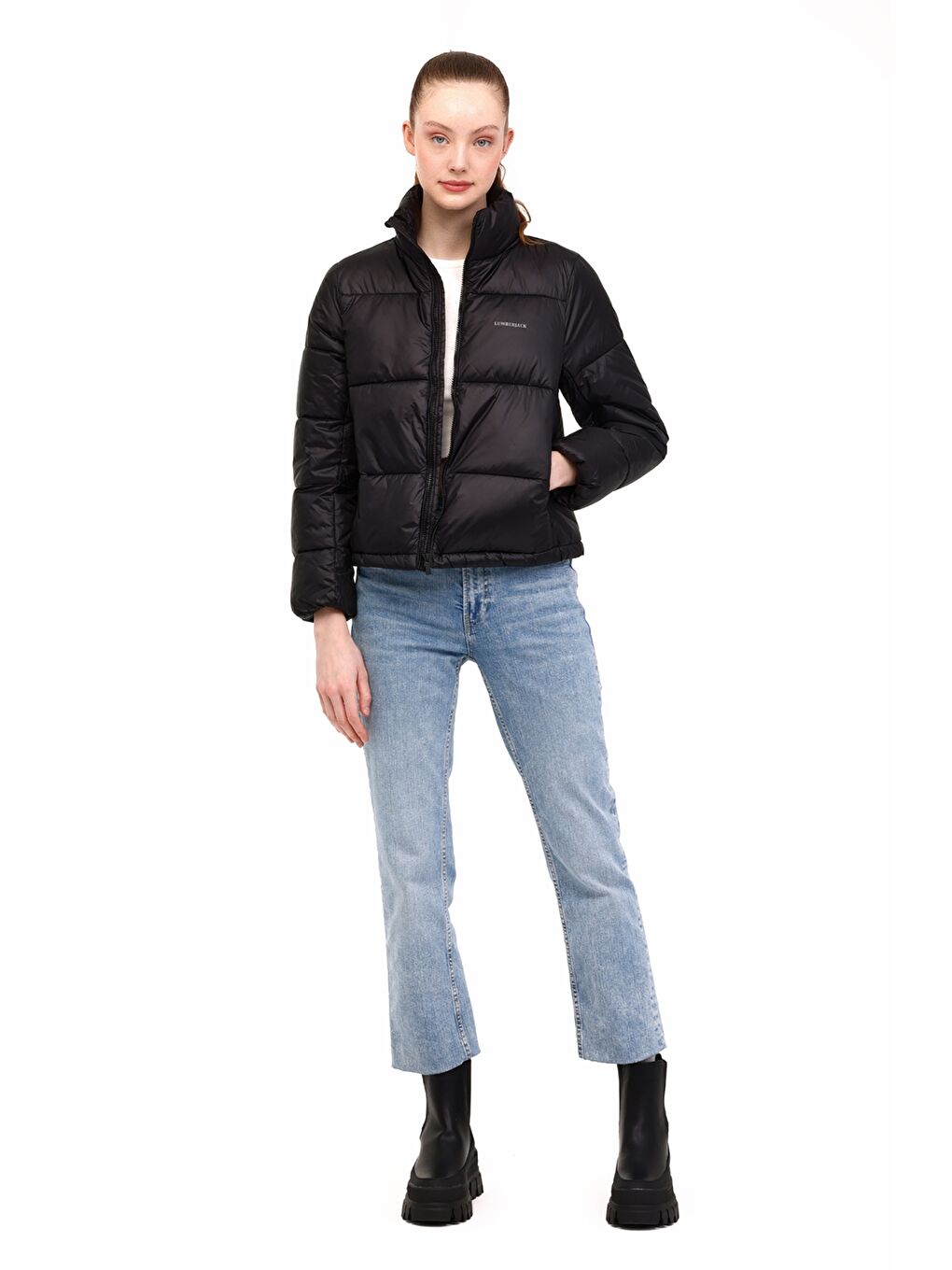 WL CANDACE 2GF723 4PR Siyah Kadın Kısa Kaban-2