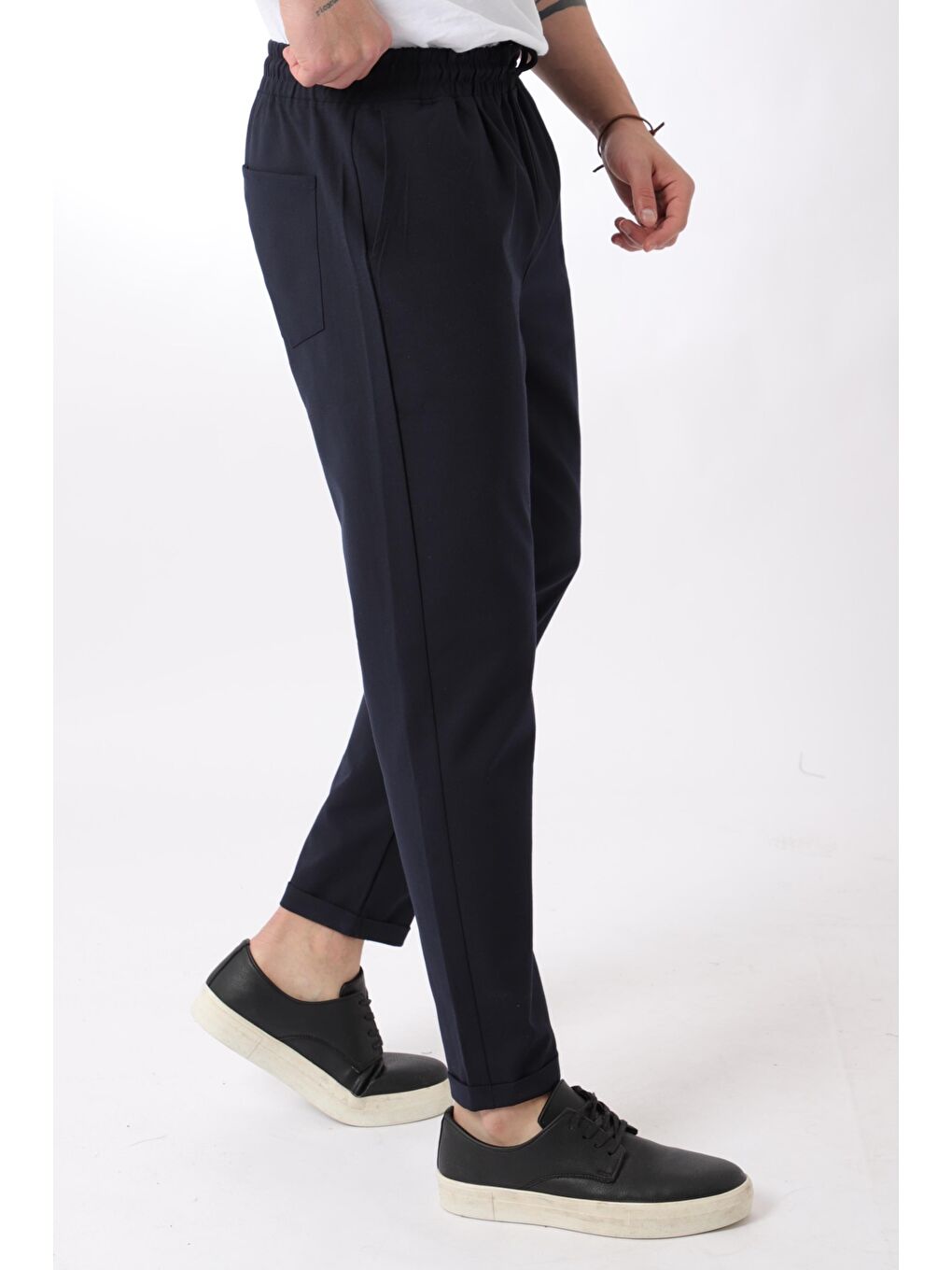 Stilkombin Lacivert Duble Paça Jogger Pantolon PLDP MH-23_0344 - 1