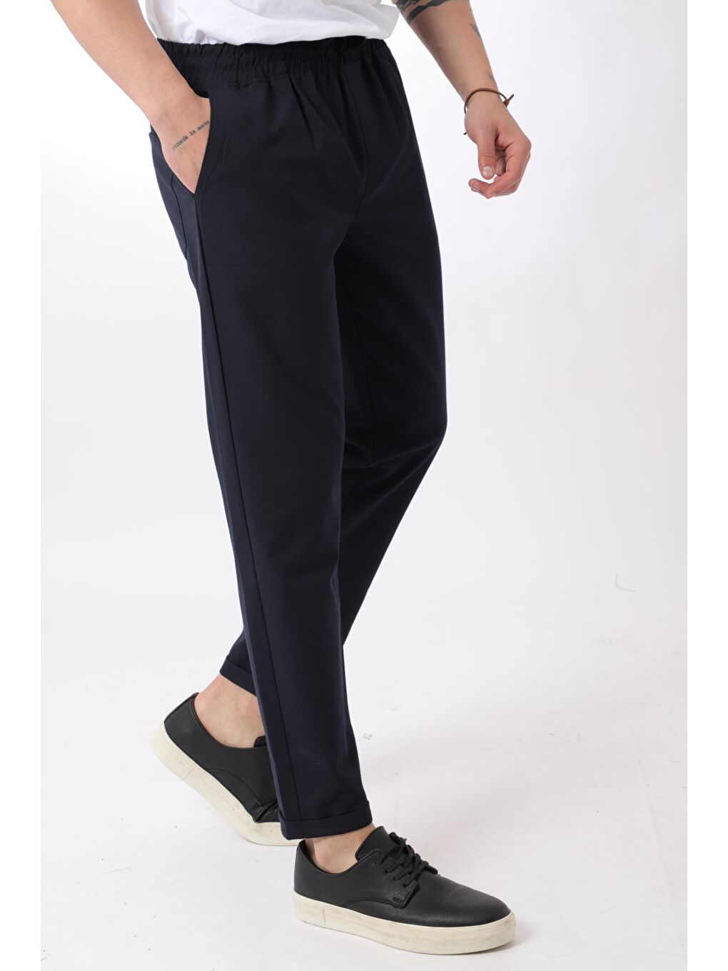 Stilkombin Lacivert Duble Paça Jogger Pantolon PLDP MH-23_0344 - 3