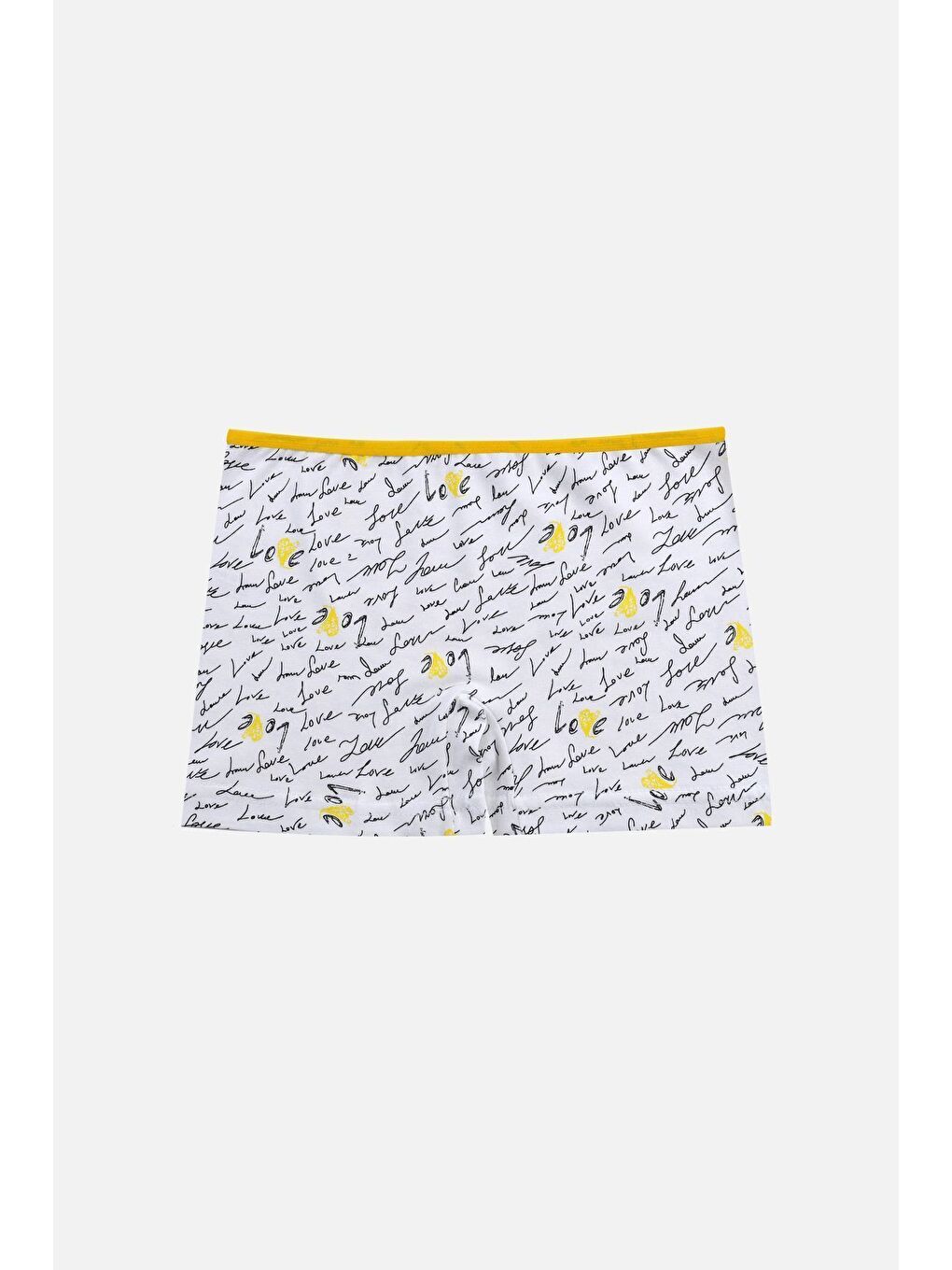 Beyaz Kız Çocuk 3'lü Desenli Boxer-3