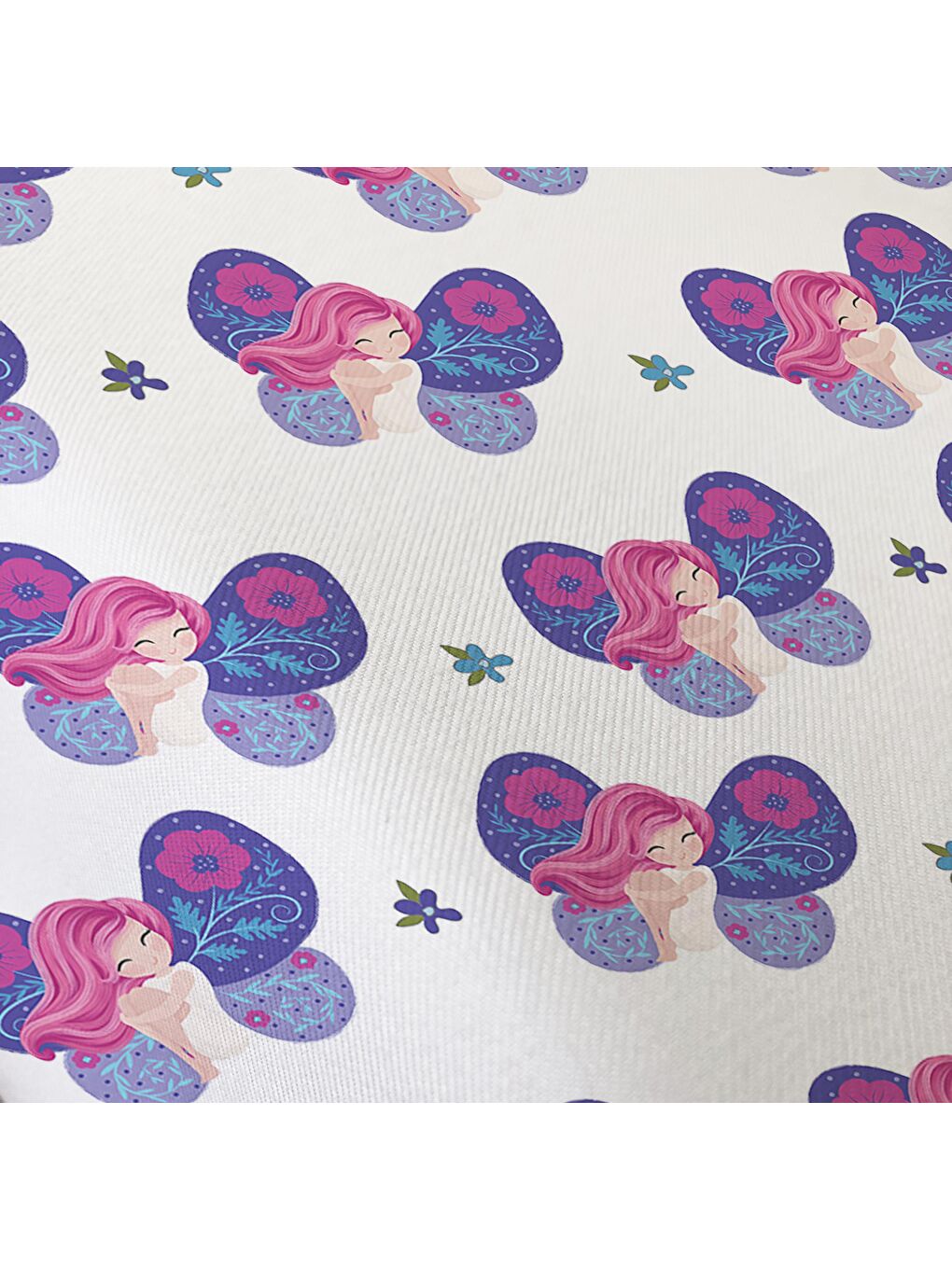 Deniz Kızı Desenli Çarşafsız 2'li Takım Baskılı Tek Kişilik Nevresim Takımı Beyaz 160x220 cm-2