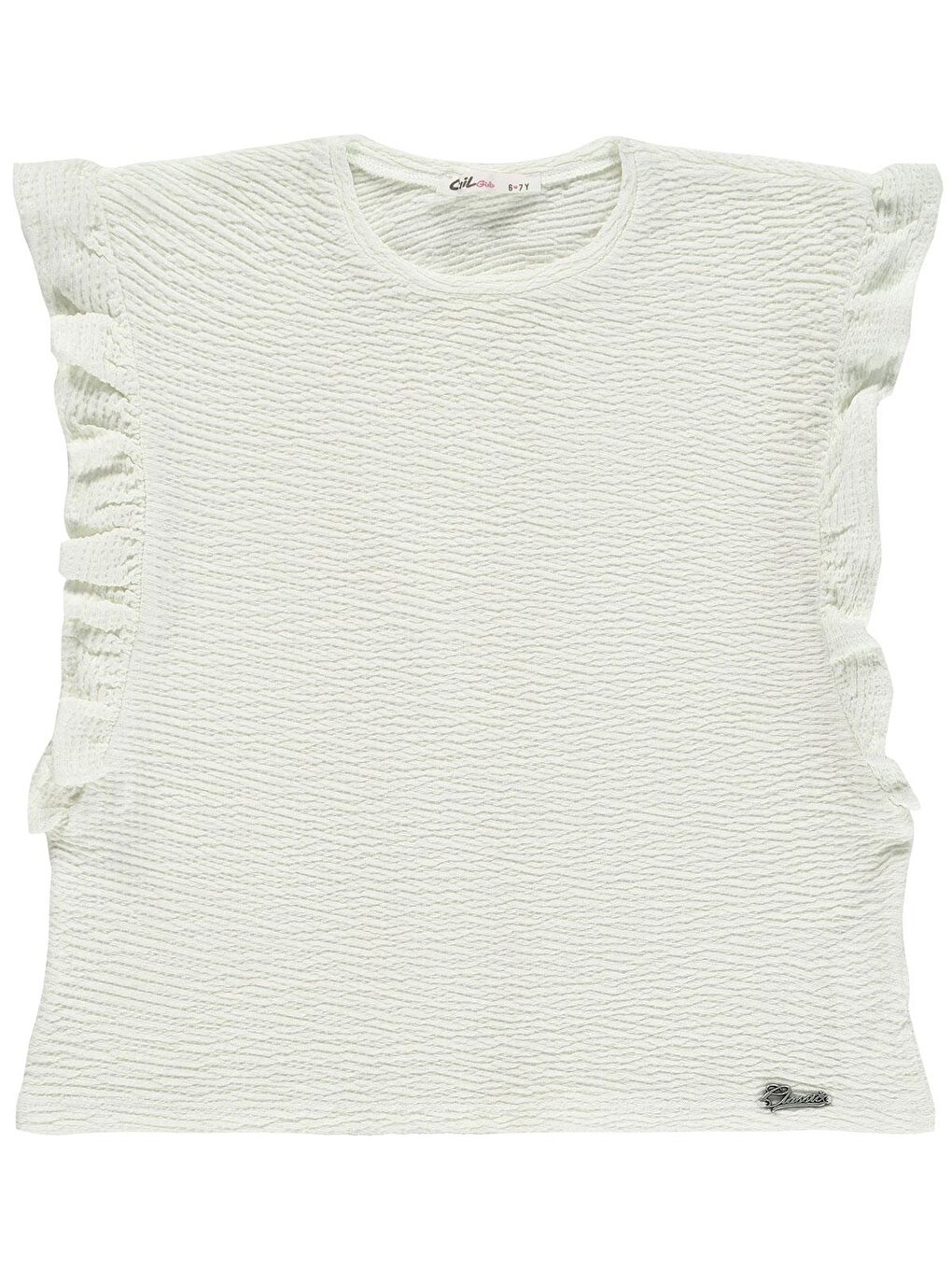Girls Kız Çocuk Tişört 6-9 Yaş Ekru-3