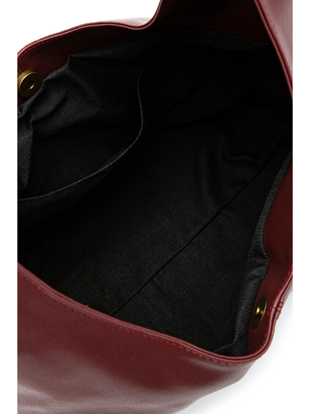 Suni Deri Cris Kemer Detaylı Salaş Kol Çanta Bordo-4