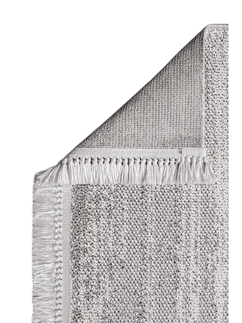 Beyaz Konfor Bastia 1276 Krem Gri Yumuşak Örgü Modern Dokuma Bukle Halı-160x230-1