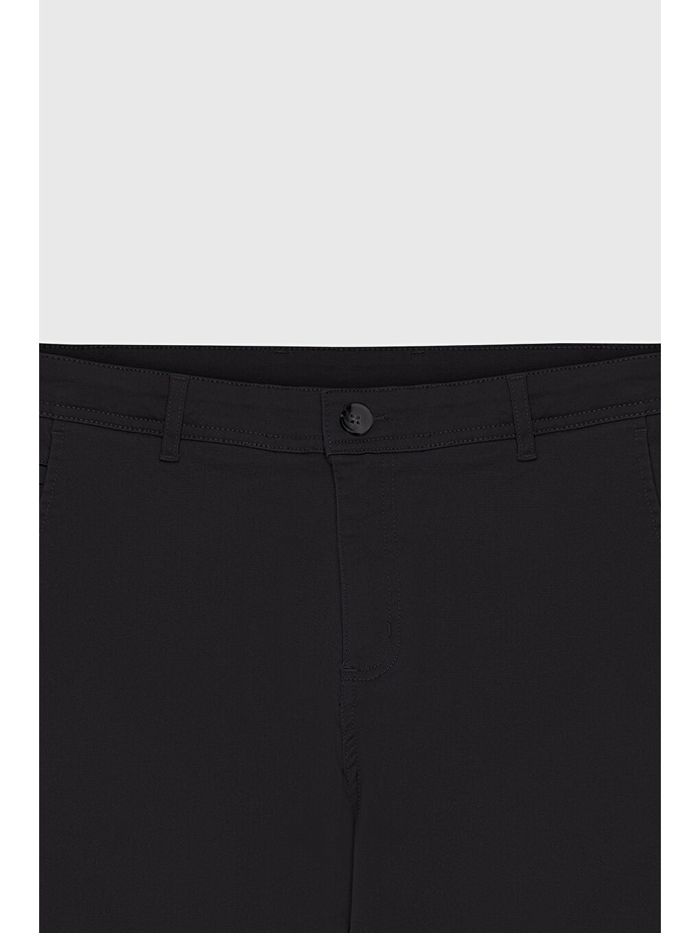Erkek Siyah Slim Fit Dar Kesim Yan Cep Pamuklu Esnek Chino Pantolon-8