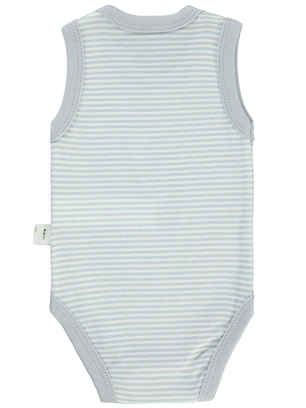 Civil Gri Baby Bebek Çıtçıtlı Badi 1-36 Ay Gri - 1