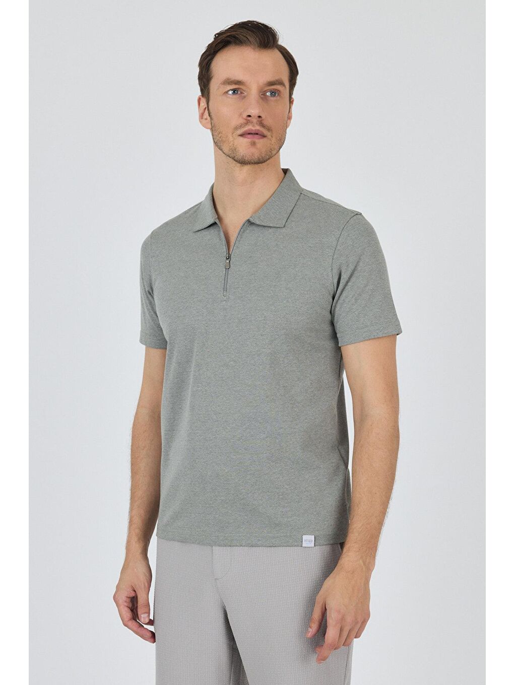 Koyu Yeşil Kısa Kol Düz Suprem Polo Yaka Cepsiz Pamuklu Casual Slim Fit Tişört 1011250164_700