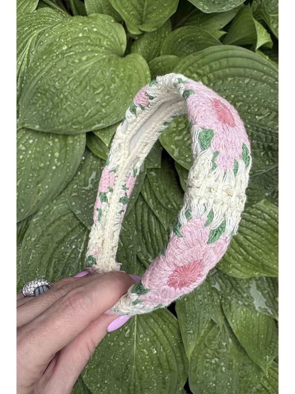 Mor Örgü Bohem Taç Saç Aksesuarı-6