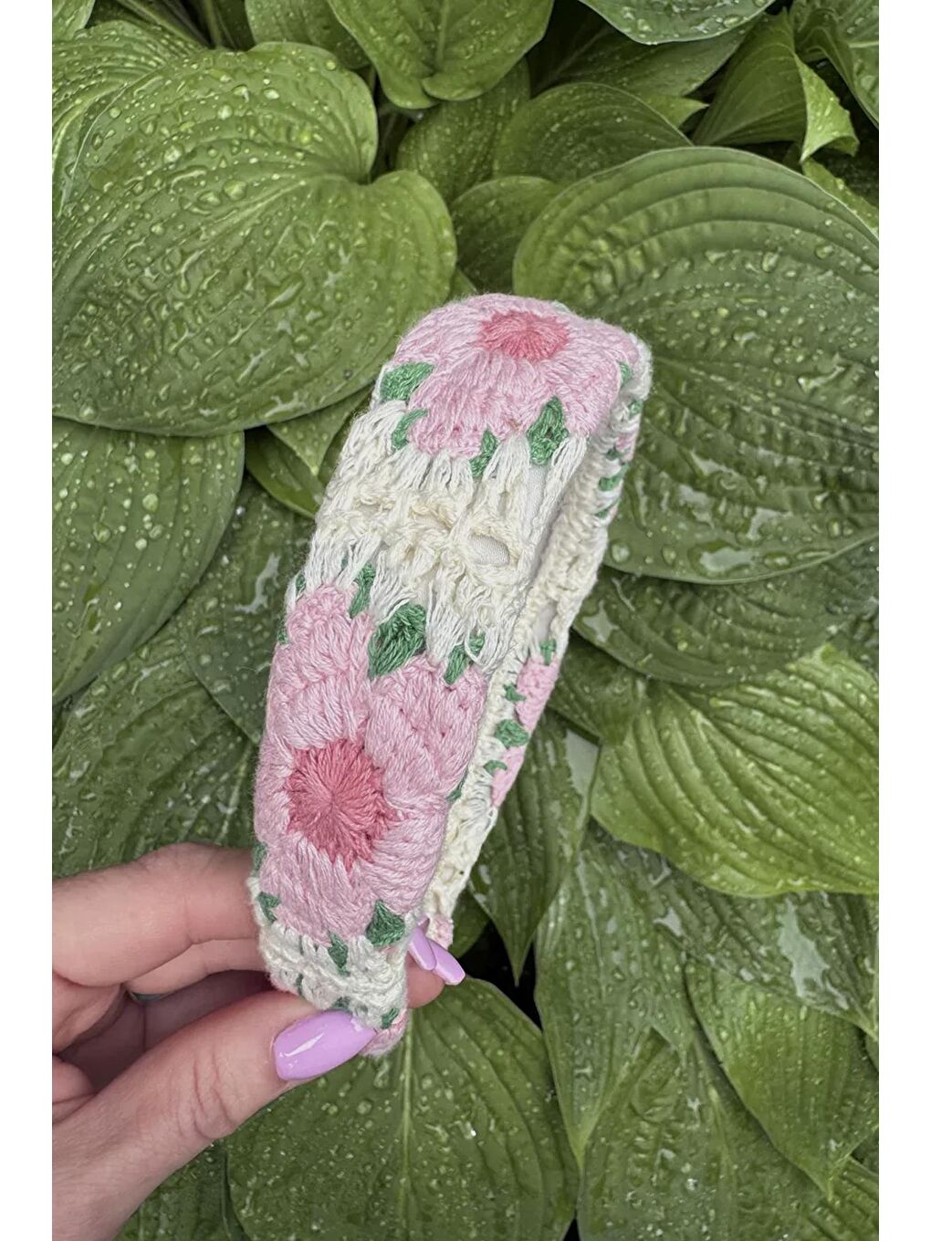 Mor Örgü Bohem Taç Saç Aksesuarı-7