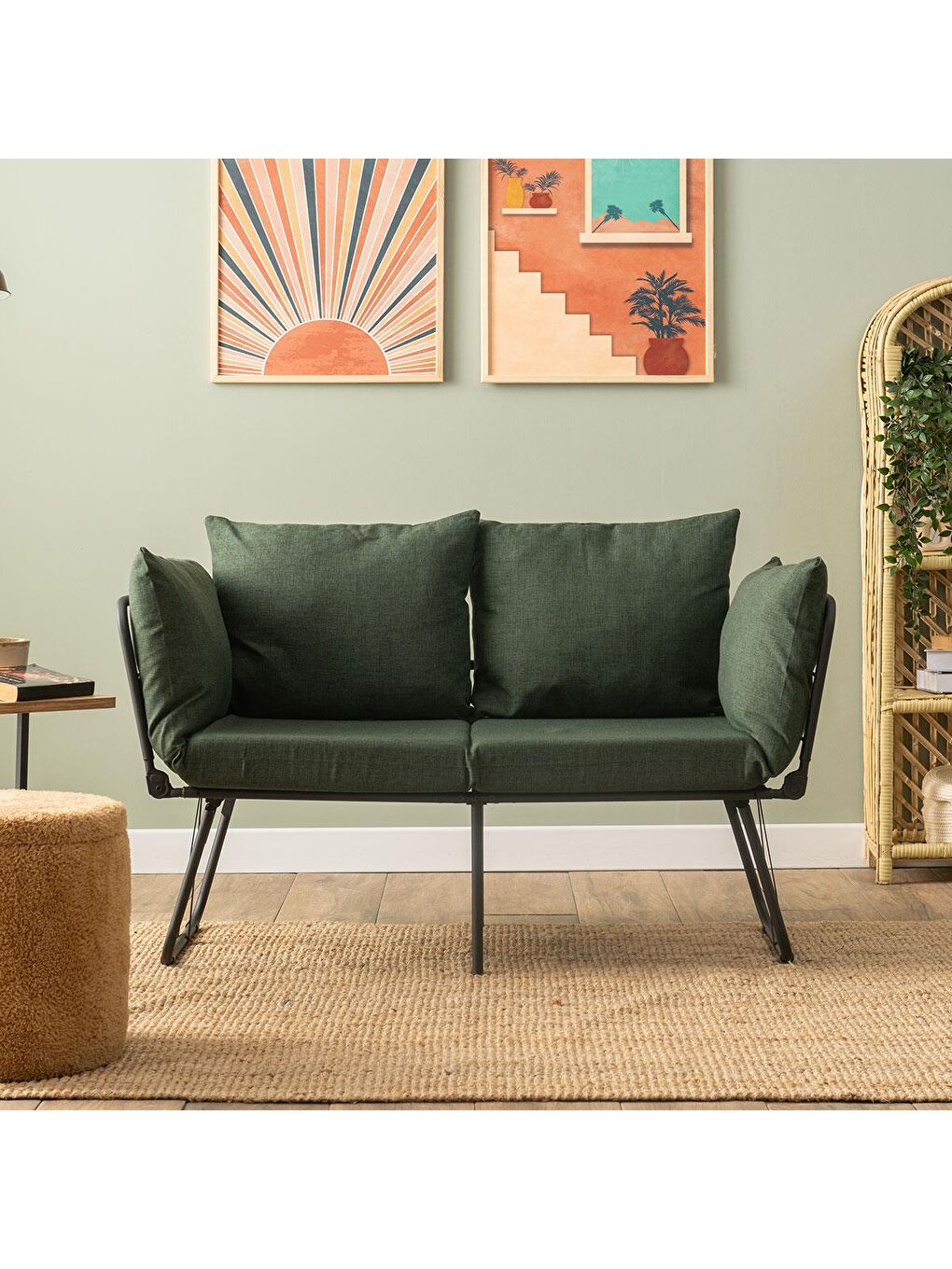 Viper İkili Katlanır Yataklı Koltuk Keten Haki-1