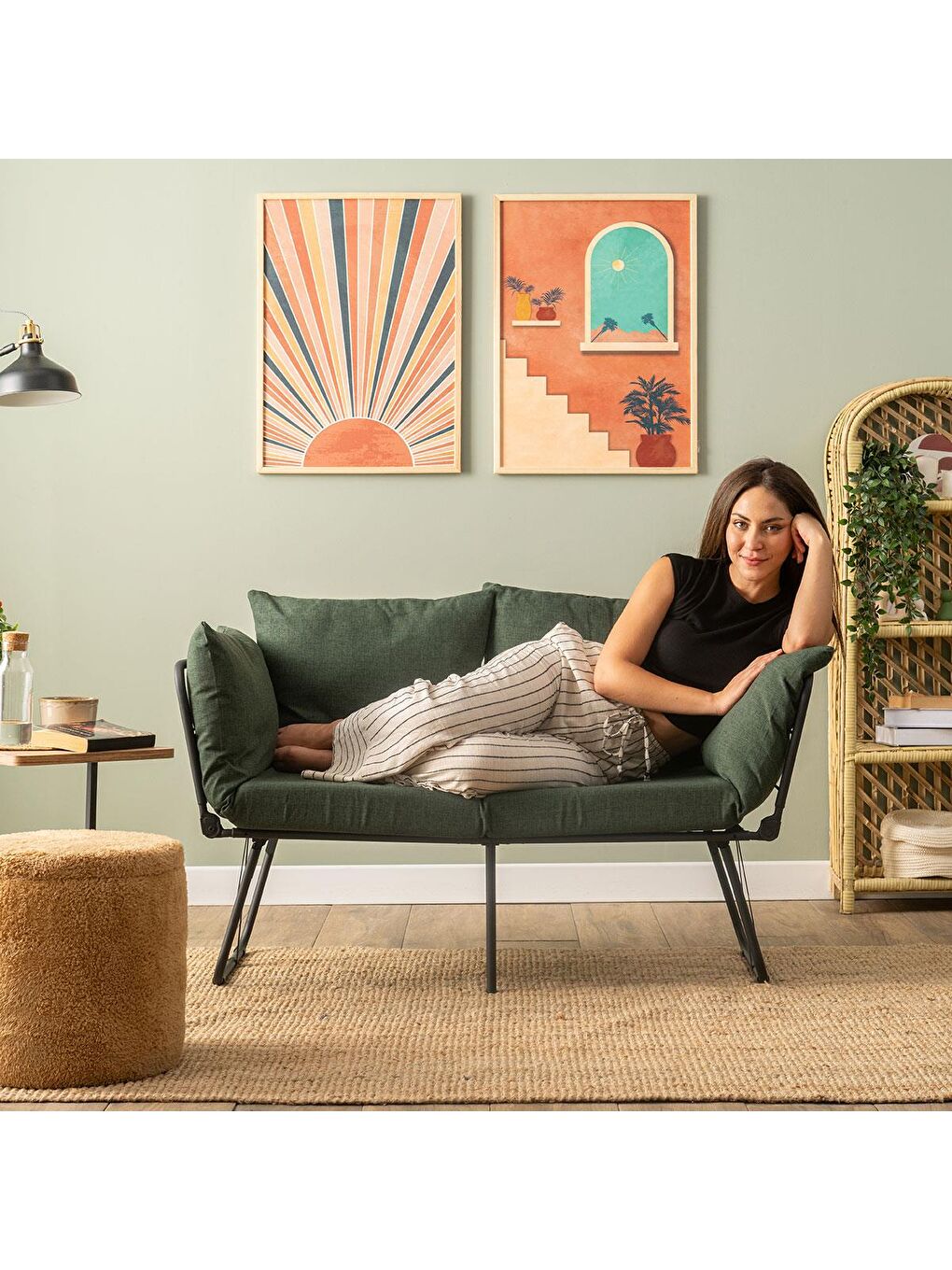 Viper İkili Katlanır Yataklı Koltuk Keten Haki-5