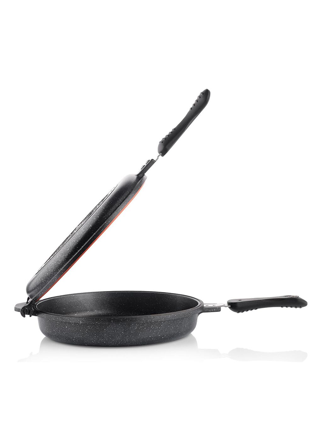 Yuvarlak Double Grill Pan 30 Cm-2 Parça-Siyah-8