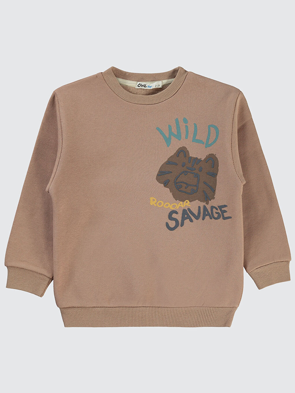 Civil Kahverengi Boys Erkek Çocuk Sweatshirt 2-5 Yaş Kahve