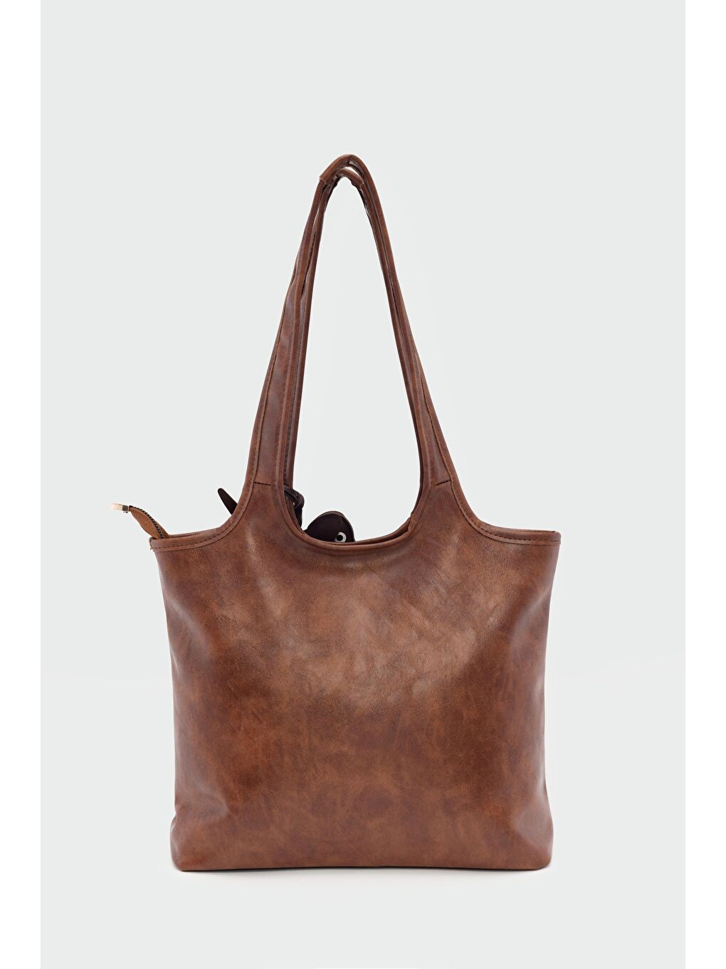 Kahverengi Cause Charmlı Omuz Çanta Taba-1