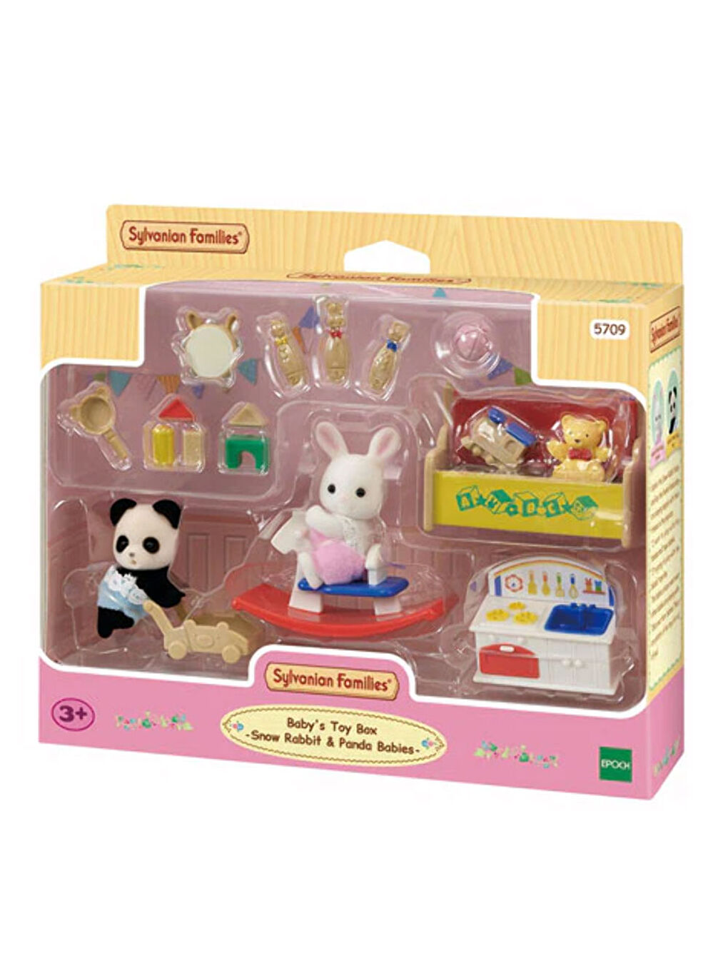 Sylvanian Families Renksiz Tavşan ve Panda Bebeğin Oyun Odası 5709