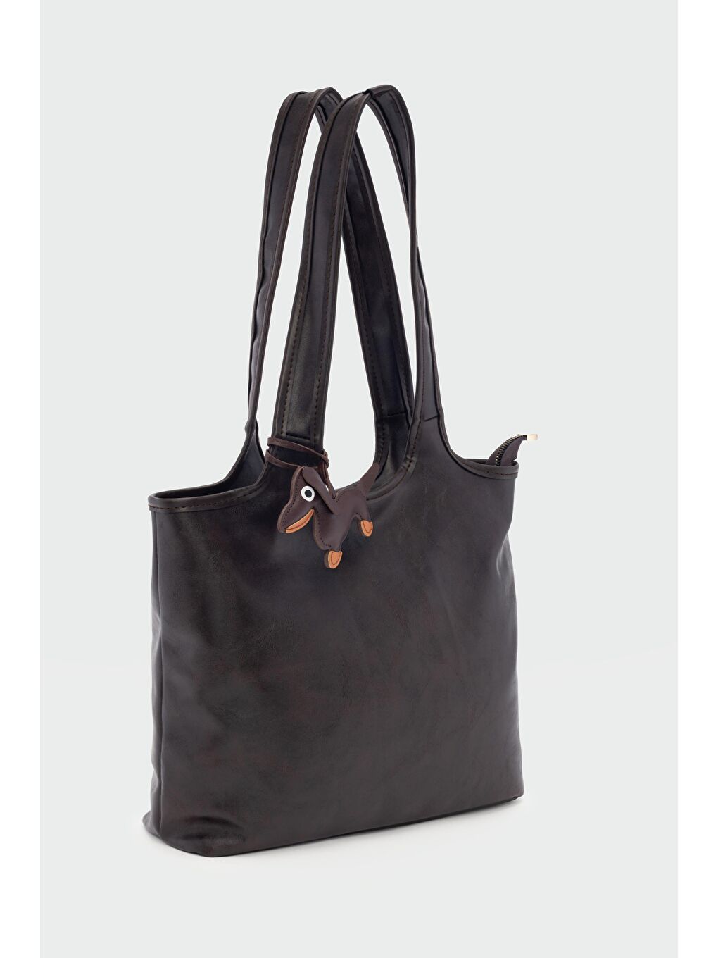 Kahverengi Cause Charmlı Omuz Çanta Kahve-2