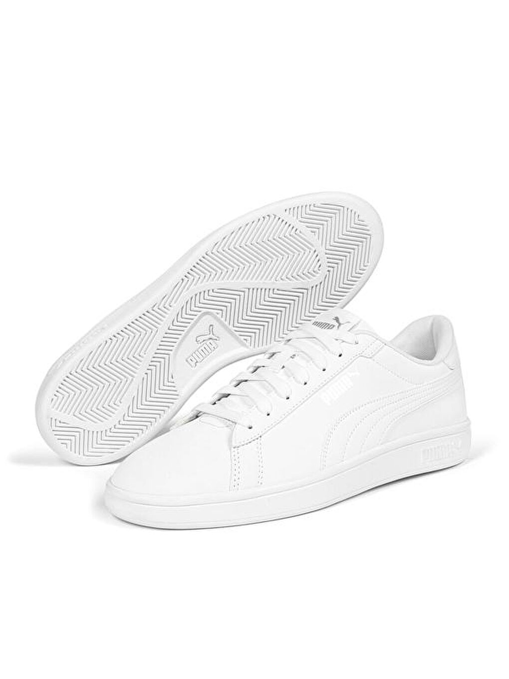 Beyaz Smash 3.0 Buck Sneaker-2