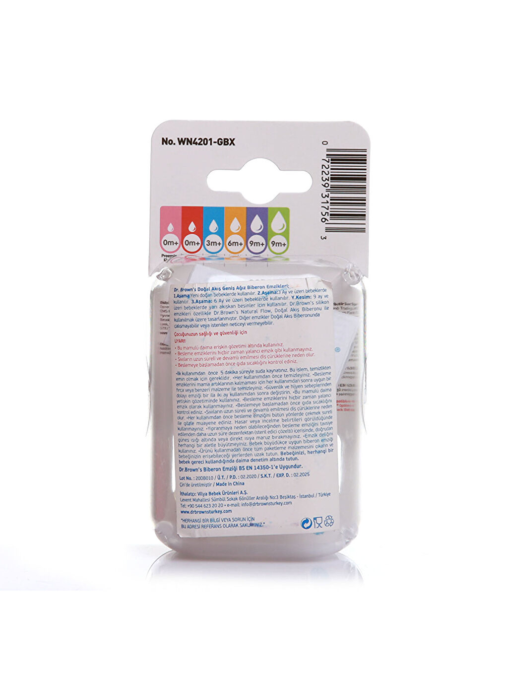 DB 4201 Dr Browns Geniş Ağız Options+ Biberon Emziği 9ay+-2