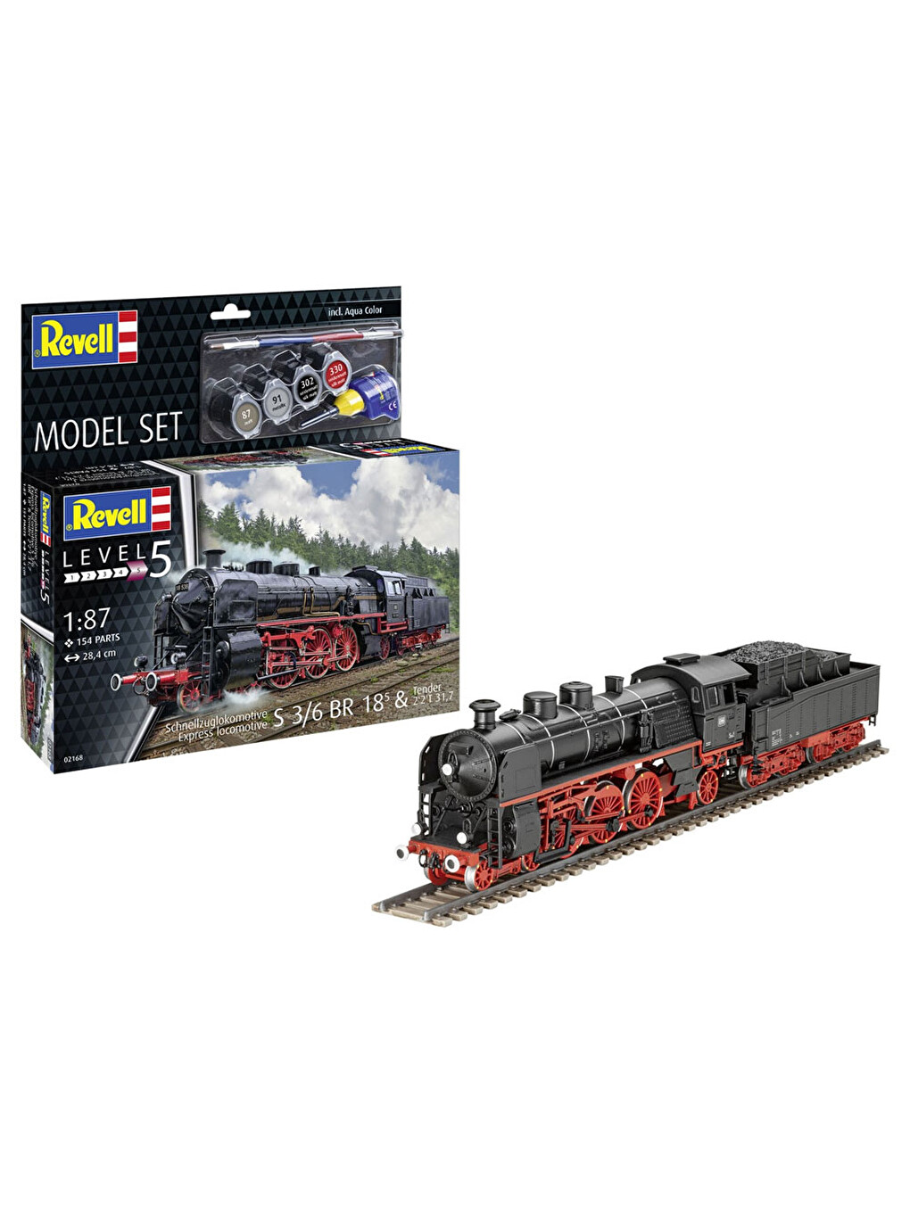 Model Set Tren Express Loco S3/6 Br 18 5 With Tender 62168