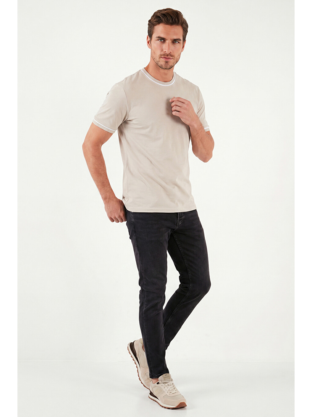 Siyah Pamuklu Slim Fit Düşük Bel Jeans 1135C87NAPOLI-2