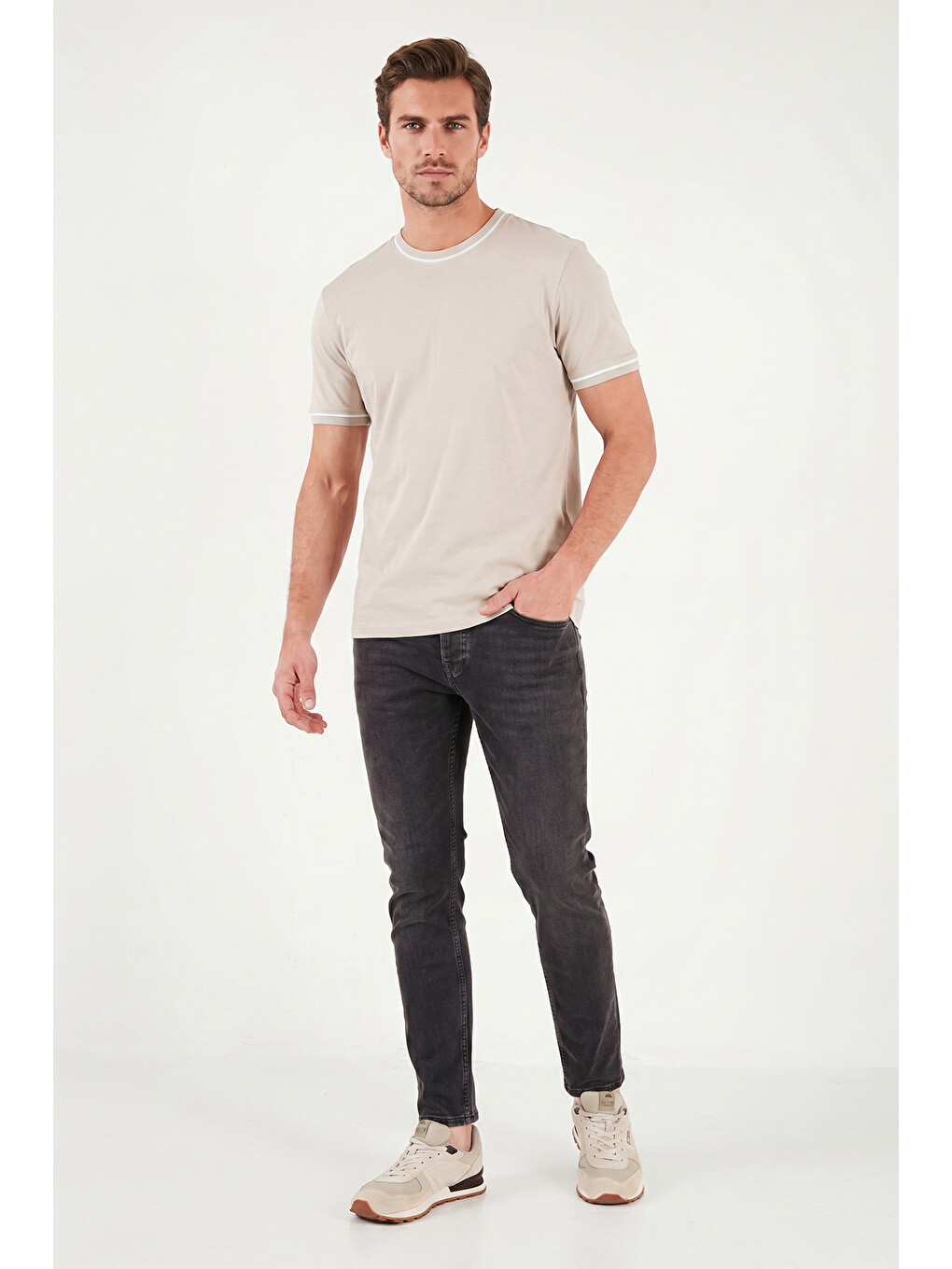 Siyah Pamuklu Slim Fit Düşük Bel Jeans 1135C87NAPOLI-3
