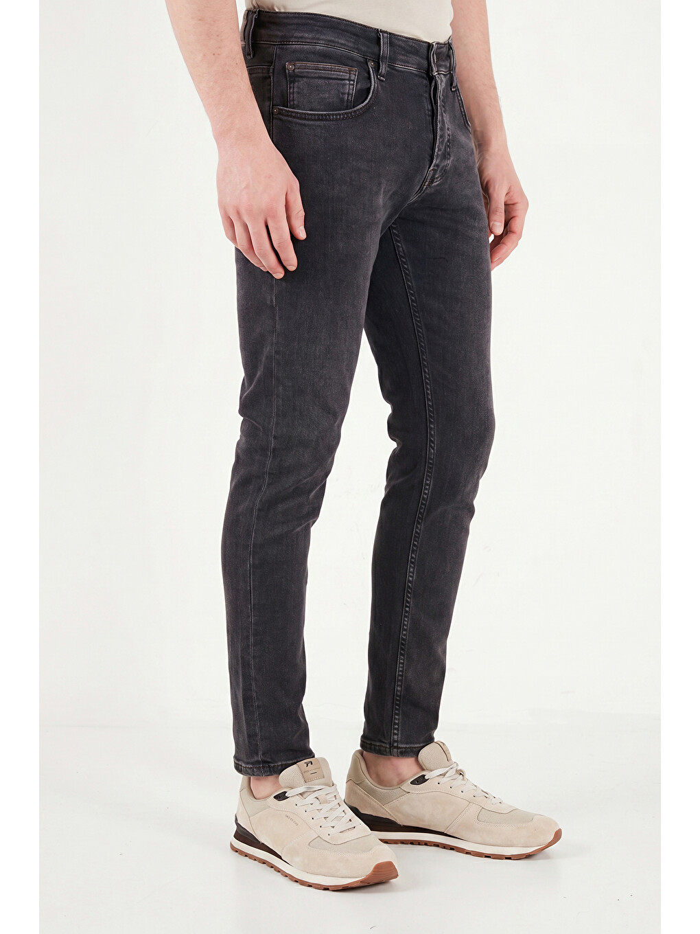 Siyah Pamuklu Slim Fit Düşük Bel Jeans 1135C87NAPOLI-4
