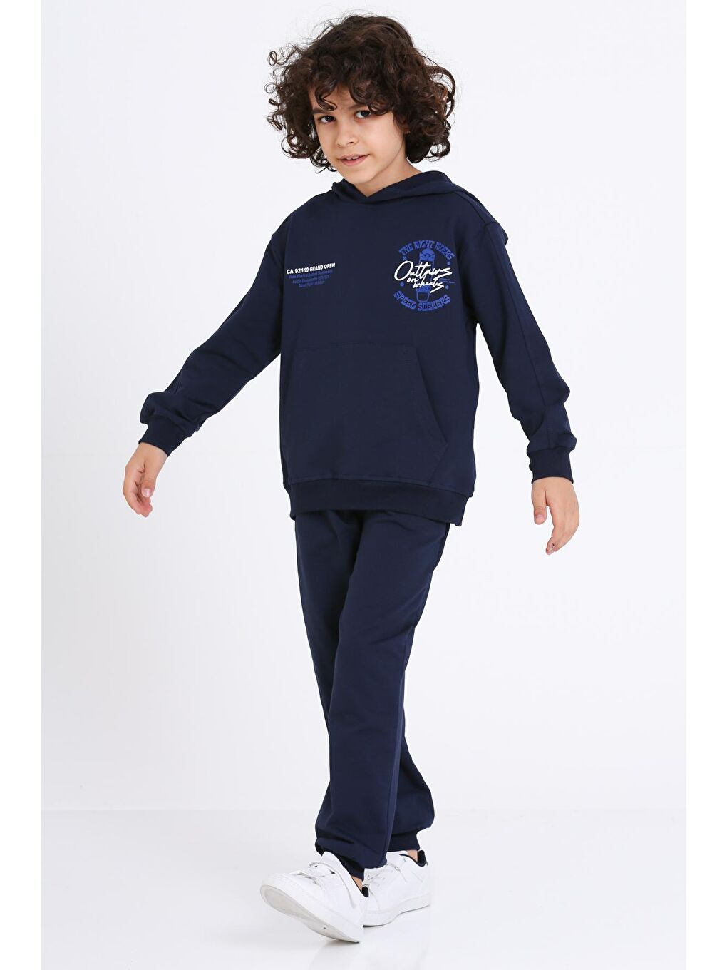 Erkek Çocuk Lacivert The Night Riders Speed Seekers Baskı 5-9 Yaş Takım - 23301-2-1
